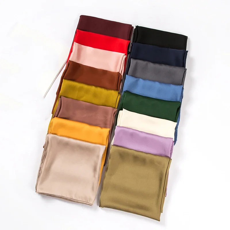 Women Bags Wholesale - Sciarpa in Raso da Donna 70cm,