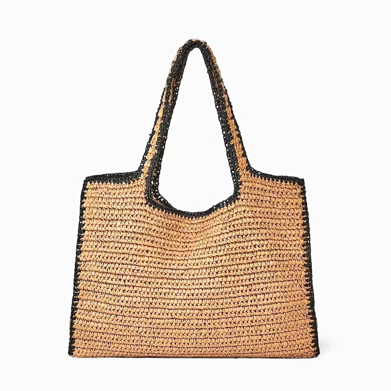 Women'S Raffia Bags - Borse tote in paglia intrecciata per