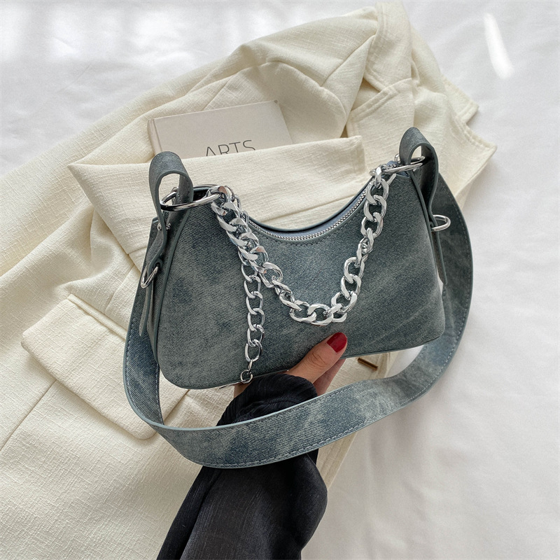 Women'S Kipling Bags - Borsa a Mano in Denim per