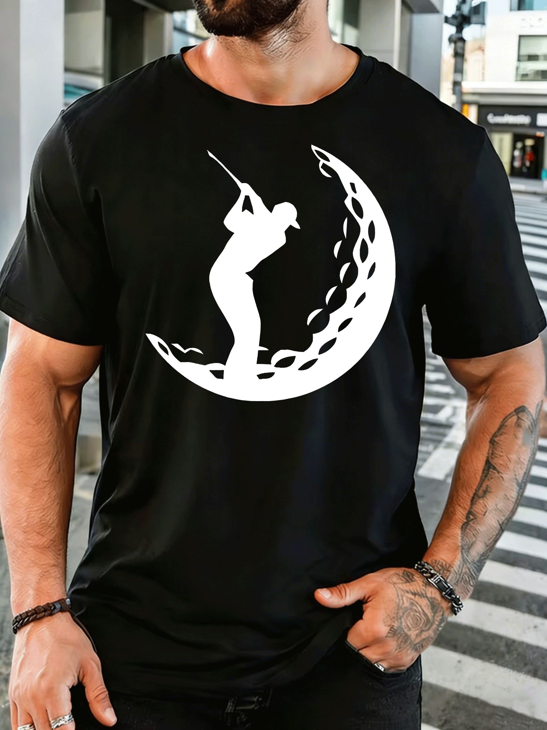 Half Moon Crescent - Maglietta da uomo con stampa frontale