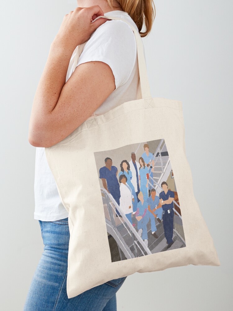 Women Bags Grey - Borsa tote lunga Grey’s Cast Color,