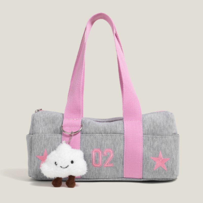 Women Bags Grey - Borsa in tela borsa grigia Harajuku