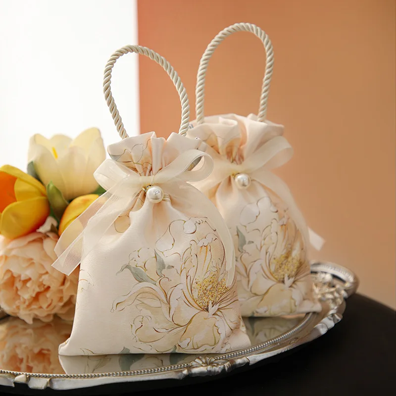 Women Bags For Eid - 5/10/20 pezzi, borsa regalo con fiocco