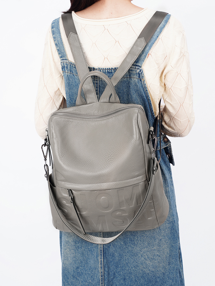 Zency Zaino Premium in Vera Pe - Women Bags Grey recensione e prezzo