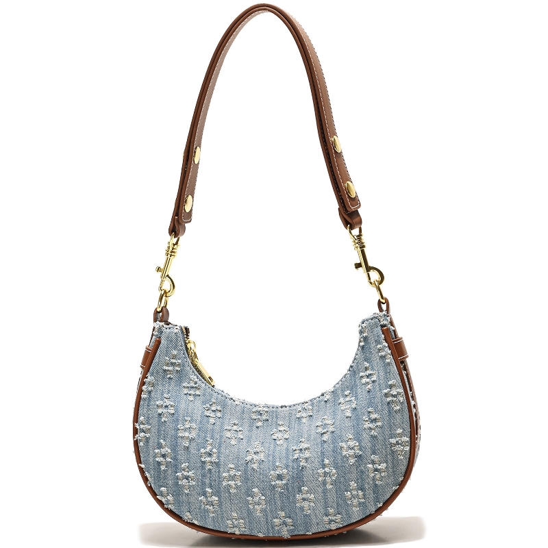 Borsa Hobo in Denim alla Moda  - Half Moon Crescent recensione e prezzo