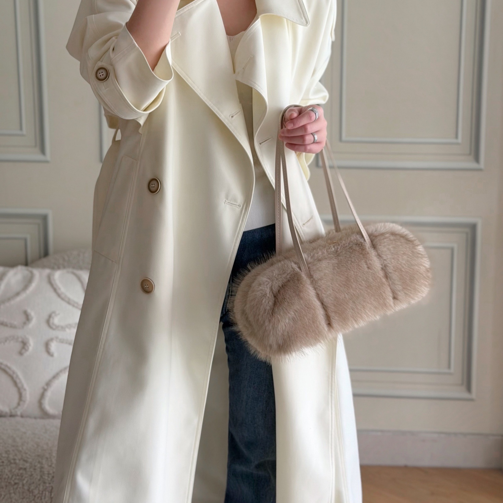 Borsa a spalla in peluche da d - Women Bags Max recensione e prezzo