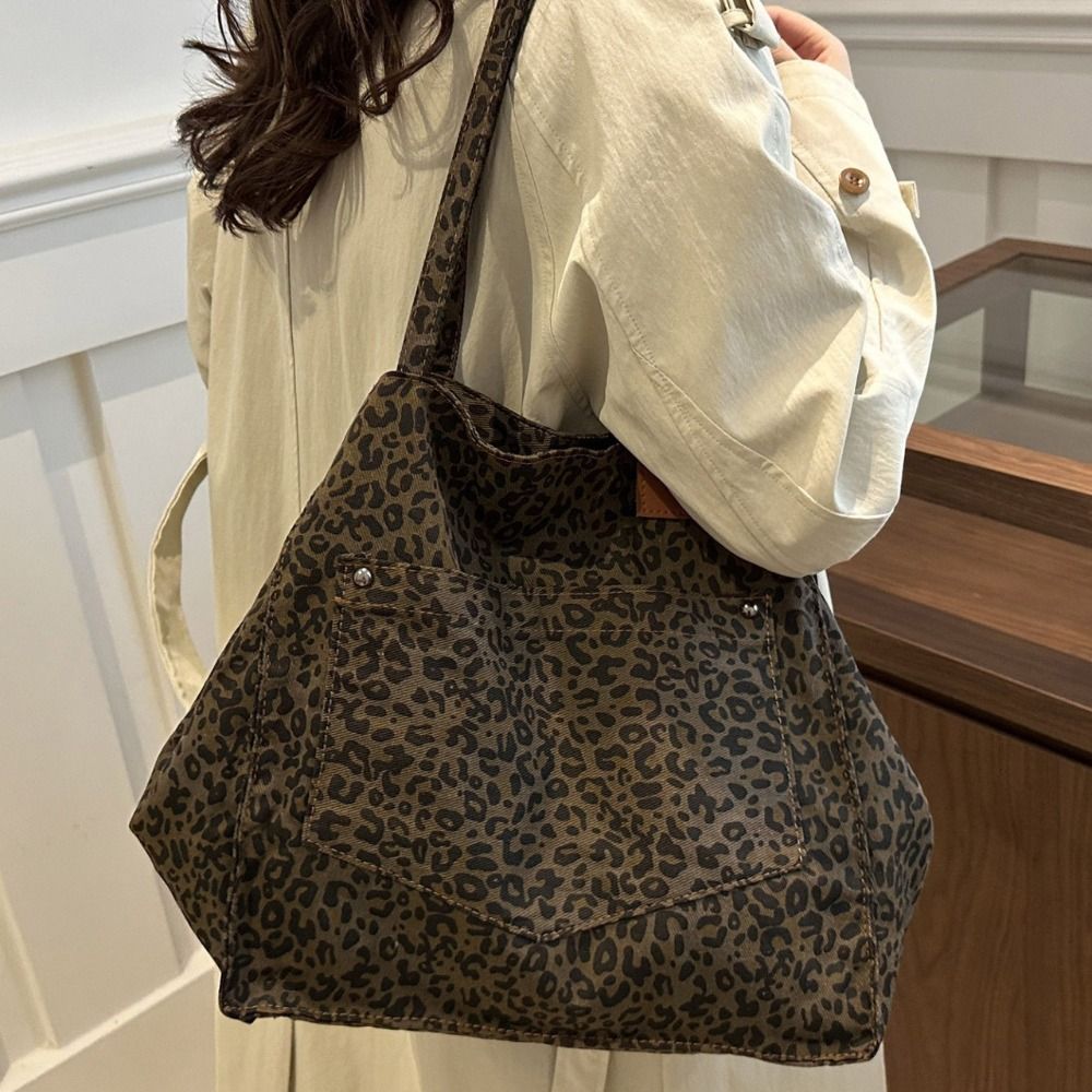 Borsa in tela con motivo leopa - Women Bags Manufacturer recensione e prezzo